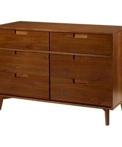 Walker Edison 6 Drawer Mid Century Modern Wood Dresser, Walnut -Palace-shop 9641b4f30c91137f 8635 w800 h800 b1 p0