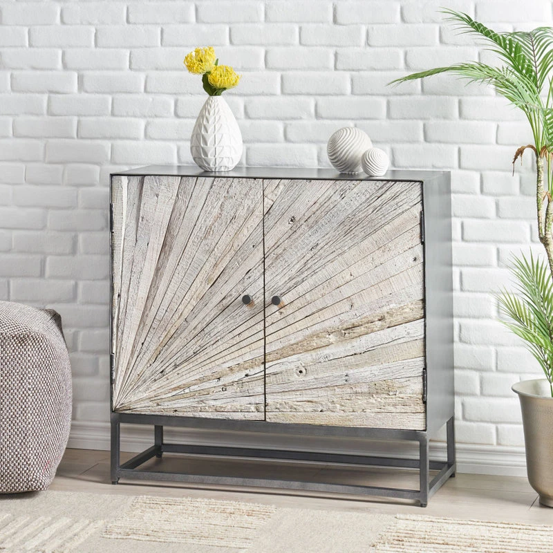 GDFStudio Tijeras Wood Cabinet 2 GDFStudio Tijeras Wood Cabinet - Image 2