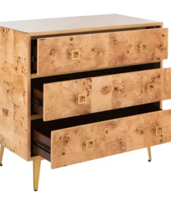 Safavieh Katia 3-Drawer Chest, Natural, Gold 8 Safavieh Katia 3-Drawer Chest, Natural, Gold -Palace-shop 987125550c12e996 9674 w800 h800 b1 p0