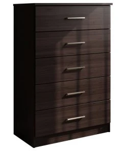 Palace Imports 100% Solid Wood Metro 5-Drawer Chest, Java