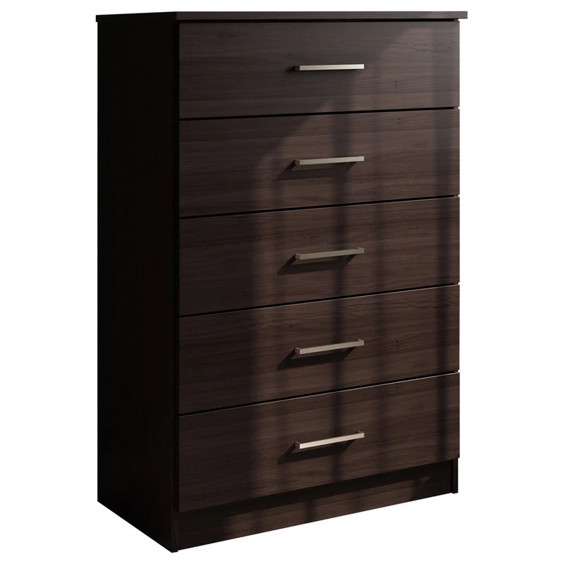 Palace Imports 100% Solid Wood Metro 5-Drawer Chest, Java 1 Palace Imports 100% Solid Wood Metro 5-Drawer Chest, Java