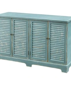 Coast To Coast Imports, LLC Four Door Credenza, Shutterbye Blue