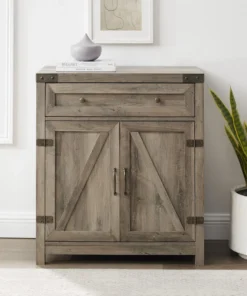 Walker Edison 30" Farmhouse Barn Door Accent Cabinet, Gray Wash -Palace-shop 9a8128c90009e6f0 1091 w800 h800 b0 p0