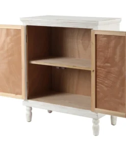 Luxen Home LuxenHome Farmhouse White Wood 2-Door Accent Storage Cabinet 9 Luxen Home LuxenHome Farmhouse White Wood 2-Door Accent Storage Cabinet -Palace-shop 9ad1236e0f5c53c8 2108 w800 h800 b1 p0