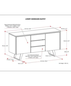 Simpli Home Ltd. Simpli Home Lowry Solid Acacia Wood Sideboard Buffet In Gray 7 Simpli Home Ltd. Simpli Home Lowry Solid Acacia Wood Sideboard Buffet In Gray -Palace-shop 9e712b160103a3ab 6167 w800 h800 b1 p0