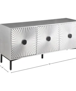 Meridian Furniture Glitz Antique Silver, Matte Black Sideboard/Buffet 17 Meridian Furniture Glitz Antique Silver, Matte Black Sideboard/Buffet -Palace-shop 9f4156a502740dac 6426 w800 h800 b1 p0