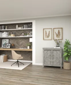 Brimfield & May Farmhouse Gray Wood Cabinet 22670 -Palace-shop 9f6195a401897a6b 7796 w800 h800 b0 p0