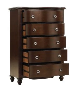 Domain Industries Inc. Lexicon Meghan 36" 5 Dovetail Drawers Traditional Wood Chest In Espresso -Palace-shop a0216b590f868259 6093 w800 h800 b1 p0