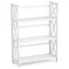 Casual Home Montego 3-Shelf Folding Bookcase White