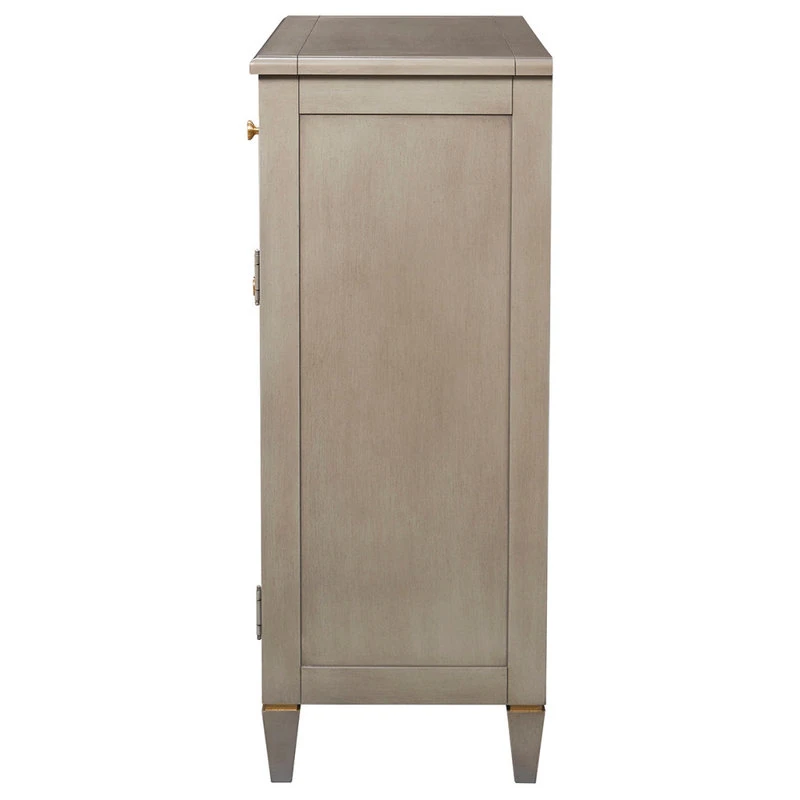 Jennifer Taylor Home Dauphin Handpainted Entryway Storage Cabinet, Gray Cashmere 4 Jennifer Taylor Home Dauphin Handpainted Entryway Storage Cabinet, Gray Cashmere - Image 4