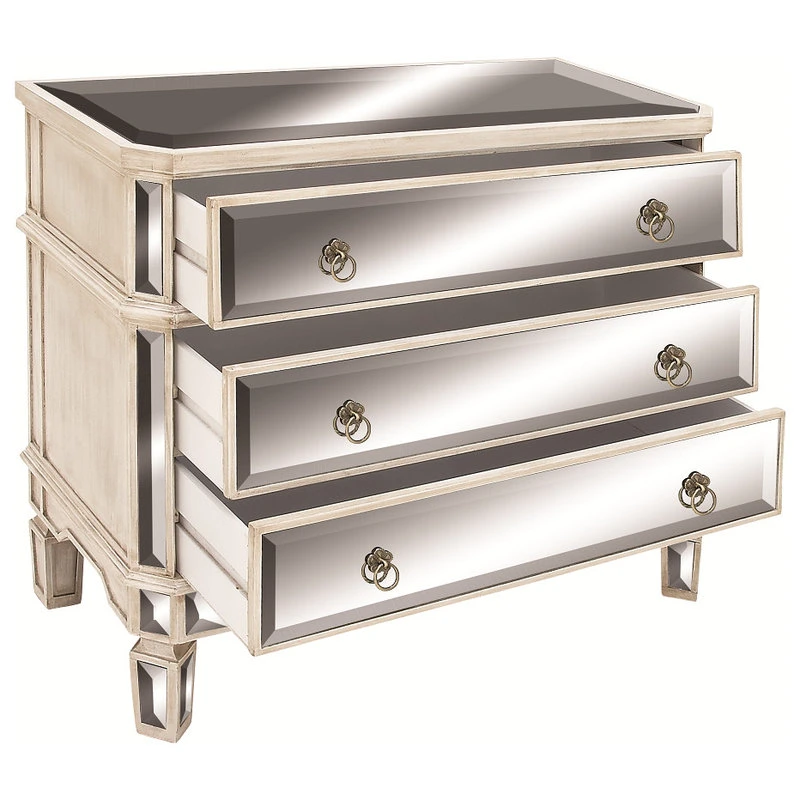 Brimfield & May Silver Wood Glam Cabinet, 32"x36"x16" 6 Brimfield & May Silver Wood Glam Cabinet, 32"x36"x16" - Image 6