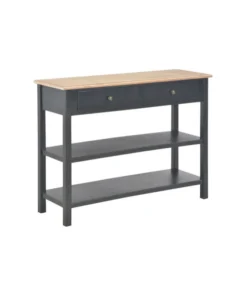 Vida XL International B.V. VidaXL Sideboard Black 43.3" MDF Sturdy Storage Cabinet Home Hall Furniture