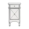 Elegant Furniture & Lighting Chamberlan Clear Mirror Cabinet