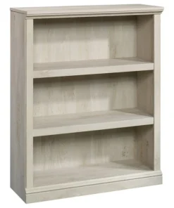 Sauder Engineered Wood 3 Shelf Bookcase In Chalked Chestnut Finish