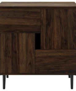 Walker Edison Addison 30" Modern Color Pop Accent Cabinet - Dark Walnut/Navy Interior -Palace-shop a9d1fe5601c1bce5 4683 w800 h800 b1 p0