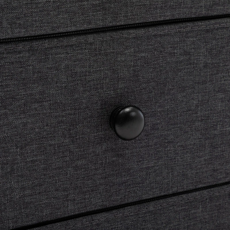 Duhome Elegant Lifestyle 8 Fabric Drawers Steel Frame Double Dresser, Black 5 Duhome Elegant Lifestyle 8 Fabric Drawers Steel Frame Double Dresser, Black - Image 5