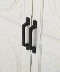 GDFStudio GDF Studio Aliana Shabby Painted Accent Cabinet, Distressed White/Brown -Palace-shop ab81c9cd01e524b6 7434 w800 h800 b0 p0