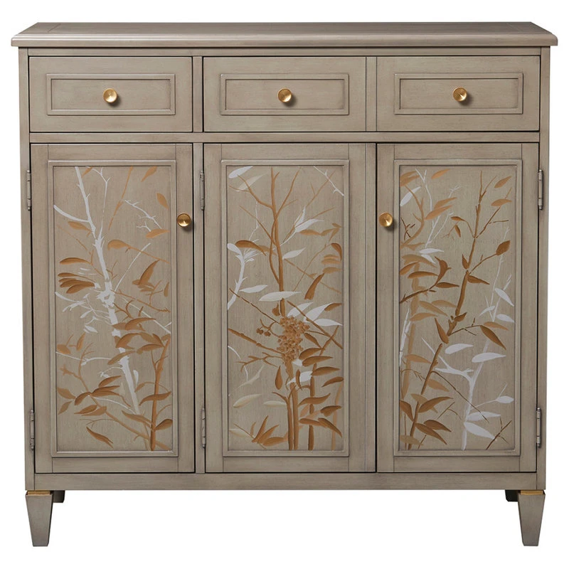 Jennifer Taylor Home Dauphin Handpainted Entryway Storage Cabinet, Gray Cashmere 1 Jennifer Taylor Home Dauphin Handpainted Entryway Storage Cabinet, Gray Cashmere
