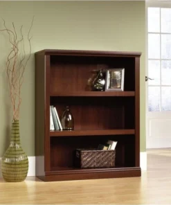 Pemberly Row 3 Shelf Bookcase In Select Cherry -Palace-shop ac91d05a0be61bc8 0953 w800 h800 b0 p0