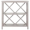Safavieh Liam 2 Tier Open Bookcase, Quartz Gray