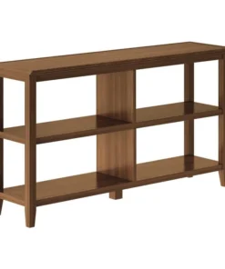 New Ridge Home Goods 2-tier Low Traditional Wooden Bookcase In Walnut
