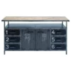 Brimfield & May Industrial Gray Metal Buffet 55484