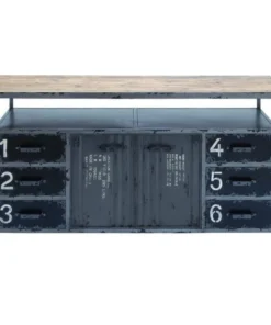 Brimfield & May Industrial Gray Metal Buffet 55484