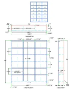 Concepts In Wood Traditional 84" Traditional Tall 18-Shelf Triple Wide Wood Bookcase In Chocolate -Palace-shop b11129670fe57cb1 6260 w800 h800 b1 p0