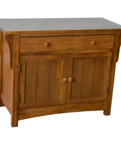 Crafters And Weavers Mission Solid Oak Sideboard Cabinet, Entry Way Console