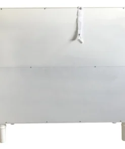 Pilaster Designs Belinda 2 Door Accent Display Cabinet With Storage Shelf, Faux Leather, White -Palace-shop b1b160a30e28c8e5 2193 w800 h800 b1 p0