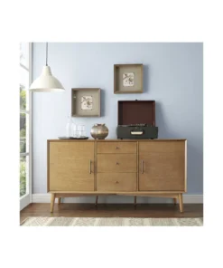 Crosley Landon 3 Drawer Sideboard In Acorn -Palace-shop b1b19acb0109bdee 8630 w800 h800 b0 p0