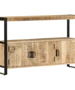 Vida XL International B.V. VidaXL Solid Mango Wood Side Cabinet Sideboard Storage Stand End Table Buffet