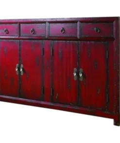 Beaumont Lane 58" Red Asian Accent Chest