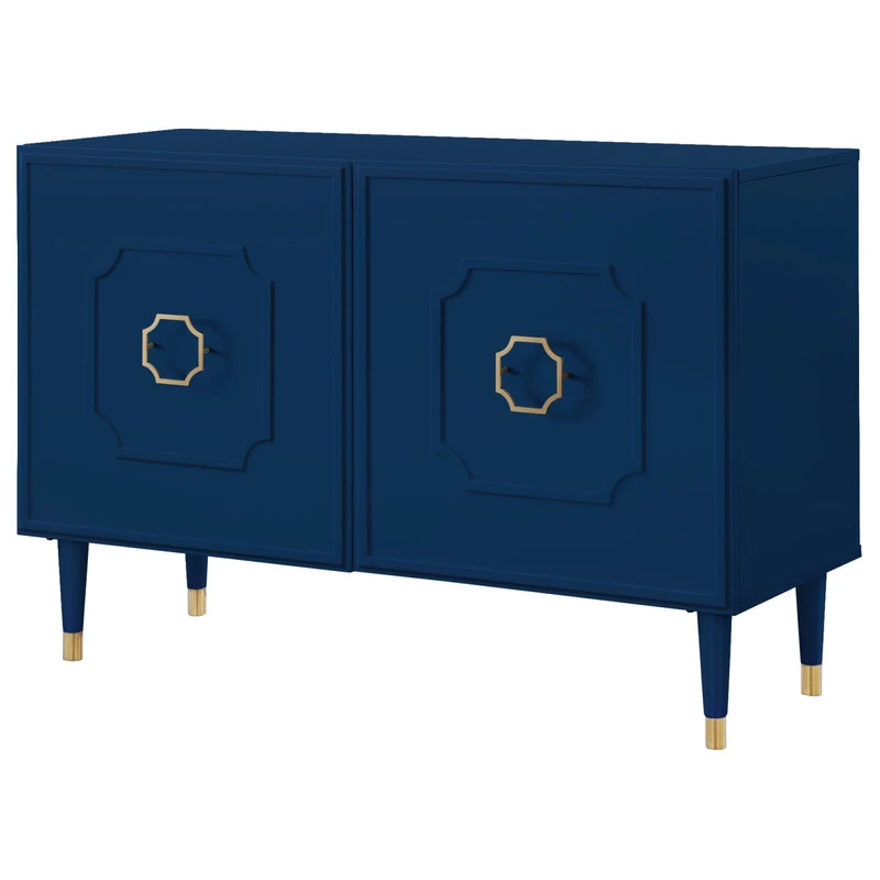 Inspired Home Nohea Sideboard, 2 Doors, Navy 1 Inspired Home Nohea Sideboard, 2 Doors, Navy