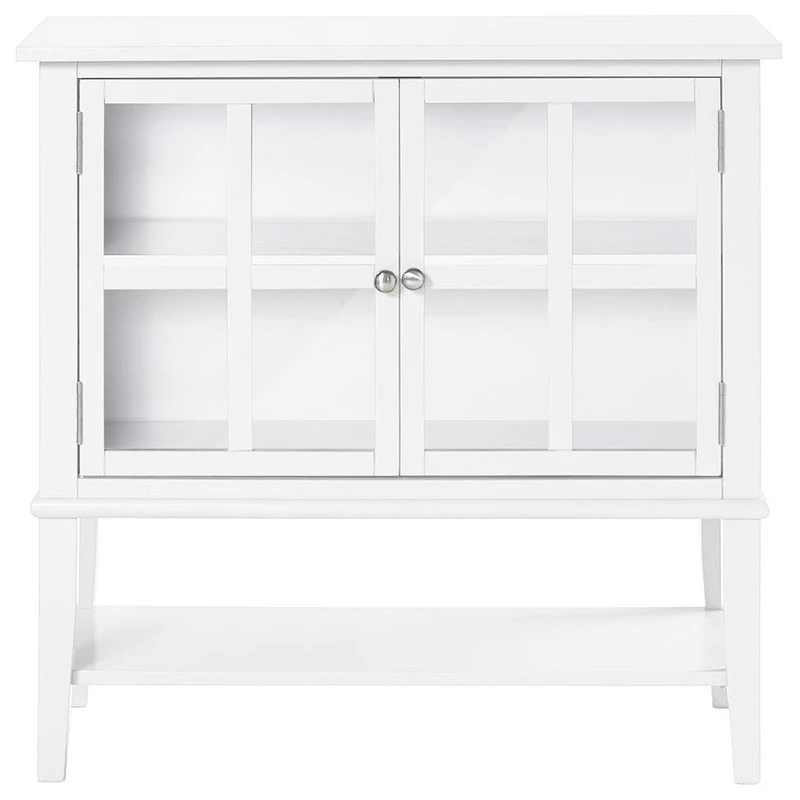A Design Studio Primrose 2 Door Storage Cabinet, White 5 A Design Studio Primrose 2 Door Storage Cabinet, White - Image 5