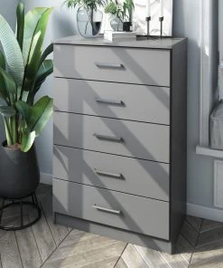 Palace Imports 100% Solid Wood Metro 5-Drawer Chest, Gray 5 Palace Imports 100% Solid Wood Metro 5-Drawer Chest, Gray -Palace-shop b5c144840e920297 0872 w800 h800 b0 p0