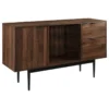 Walker Edison 52 Modern 2-Drawer Lifted Sideboard - Dark Walnut