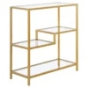 Henn&Hart 36" Tall Gold Bookcase