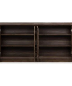 Belleze 70" Rustic Wood Sideboard Stand 4 Doors Buffet Cabinet, Dark Walnut 7 Belleze 70" Rustic Wood Sideboard Stand 4 Doors Buffet Cabinet, Dark Walnut -Palace-shop b79104460019f858 6133 w800 h800 b1 p0