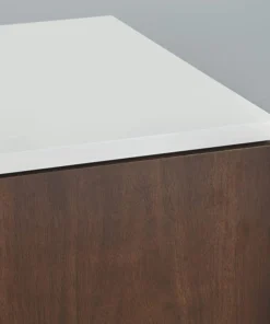 Decorn Mid Century Sideboard, Elegant Gold Finished Base With Walnut Cabinets & Drawers -Palace-shop b83164c0014564bc 2366 w800 h800 b0 p0