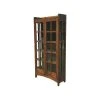 Crafters And Weavers Arts And Crafts Mission Solid Oak China Cabinet
