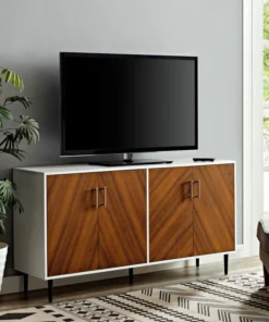 Walker Edison 58" 2-Tone Modern Bookmatch Buffet