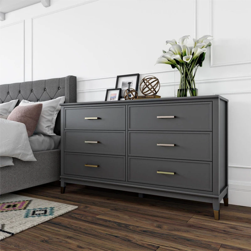 Brimfield & May Westerleigh 6-Drawer Dresser, Graphite Grey 2 Brimfield & May Westerleigh 6-Drawer Dresser, Graphite Grey - Image 2