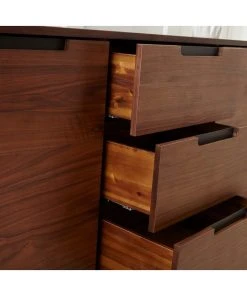 Unique Furniture Tahoe Collection American Walnut 3-Section Sideboard -Palace-shop ba2175d50cc7743c 8584 w800 h800 b0 p0