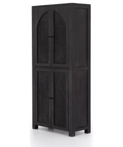 Four Hands Tilda Cabinet, Black Wash Mango