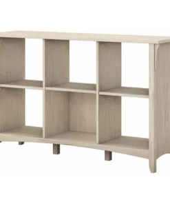 Bush Business Furniture Salinas 6 Cube Organizer In Antique White - Engineered Wood