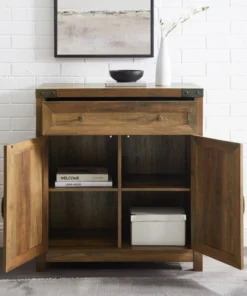 Walker Edison 30" Farmhouse Barn Door Accent Cabinet, Reclaimed Barnwood -Palace-shop bb012e920009e76b 2039 w800 h800 b0 p0