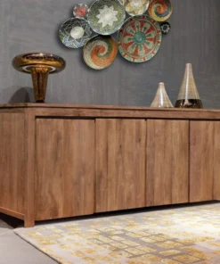 Chic Teak Inc. Recycled Teak Wood Solo Buffet, 4 Doors -Palace-shop bb11e10c0208b96d 0414 w800 h800 b0 p0