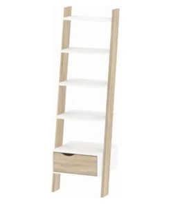 Tvilum Diana 1 Drawer Bookcase In White Oak