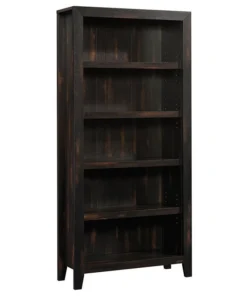Sauder Dakota Pass Engineered Wood 5-Shelf Bookcase In Char Pine